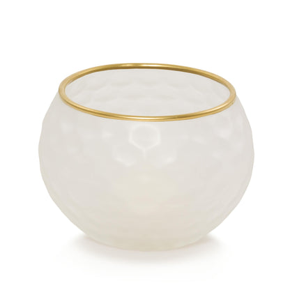 Frosted Honeycomb Tea Light Candle Holder