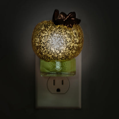 crackle pumpkin with light scentplug diffusers in socket