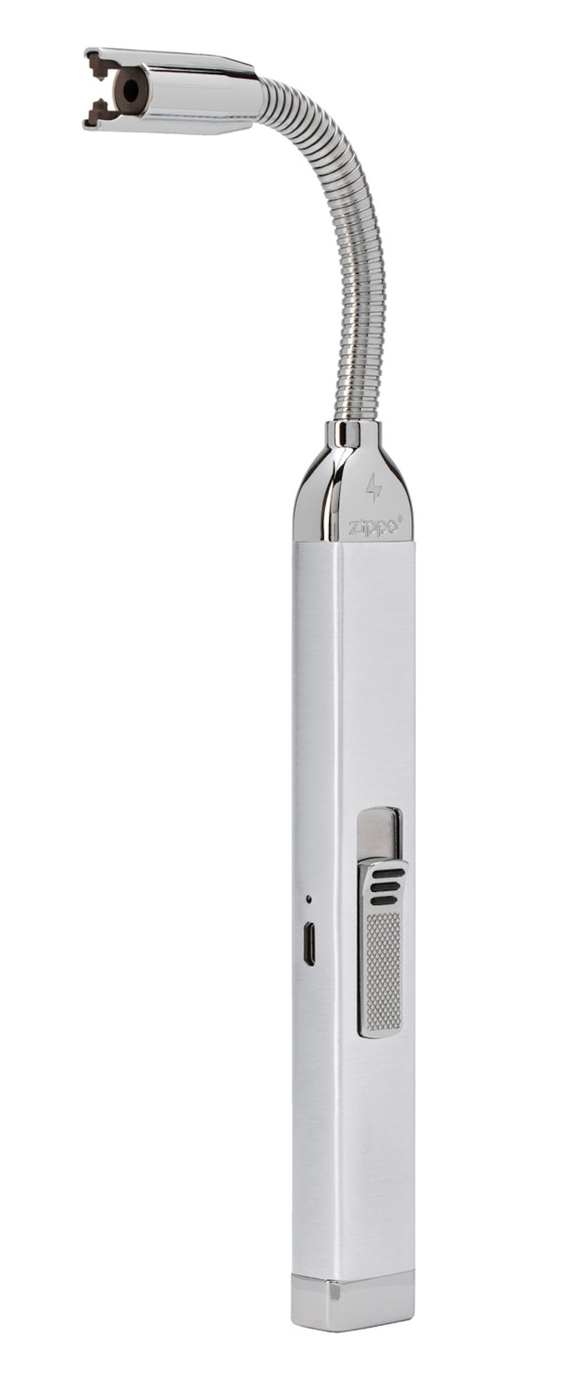 silver rechargeable zippo candle lighter